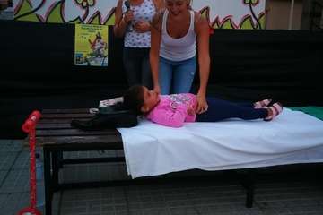 Éxito del taller sobre primeros auxilios en La Garita (Foto TA)